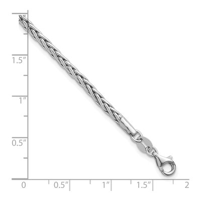 Sterling Silver 3mm Franco Chain Bracelet – view 6