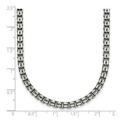 Sterling Silver 3.8mm Antiqued Box Chain – view 6