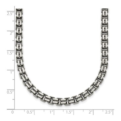 Sterling Silver 4.8mm Antiqued Box Chain – view 6