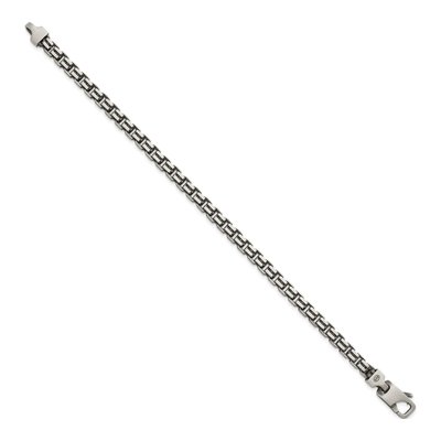 Sterling Silver 4.8mm Box Chain Bracelet – view 3