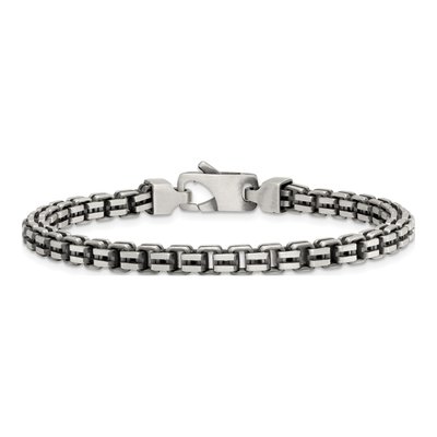 Sterling Silver 4.8mm Box Chain Bracelet – view 4