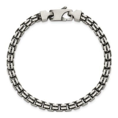 Sterling Silver 4.8mm Box Chain Bracelet – view 5