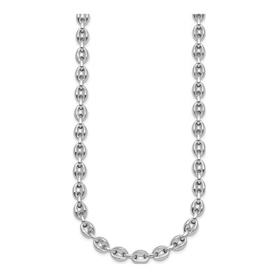 Sterling Silver 6.8mm Puffed Mariner Anchor Chain – view 3