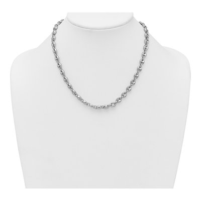 Sterling Silver 6.8mm Puffed Mariner Anchor Chain – view 4
