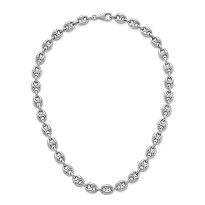 Sterling Silver 9.3mm Puffed Anchor Chain – view 5