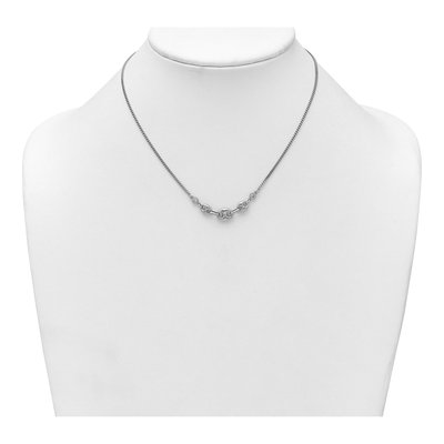 Sterling Silver 1.7mm Puffed Mariner Curb Chain – view 4