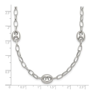 Sterling Silver 3.6mm Puffed Anchor Link Chain – view 6