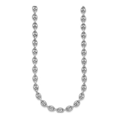 Sterling Silver 6.3mm Puffed Anchor Chain – view 3