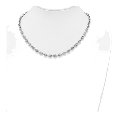 Sterling Silver 6.3mm Puffed Anchor Chain – view 4