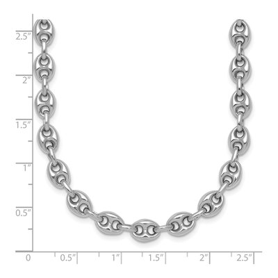 Sterling Silver 6.3mm Puffed Anchor Chain – view 6