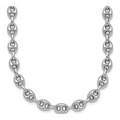 Sterling Silver 6.3mm Puffed Anchor Chain