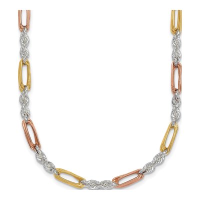 Sterling Silver 3.6mm Figaro Rope Chain