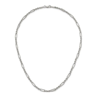 Sterling Silver 3.7mm Figaro Rope Chain – view 5