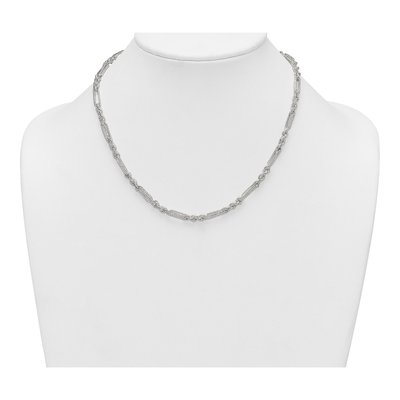Sterling Silver 4.2mm Figaro Rope Chain – view 4