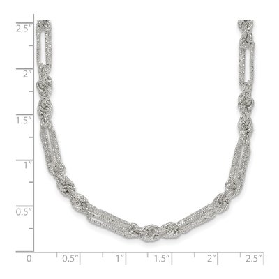 Sterling Silver 4.2mm Figaro Rope Chain – view 6