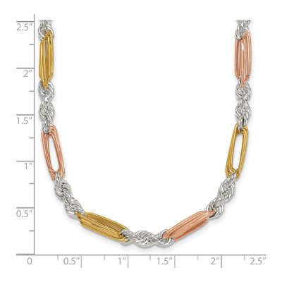 Sterling Silver 4.4mm Figaro Rope Chain – view 6