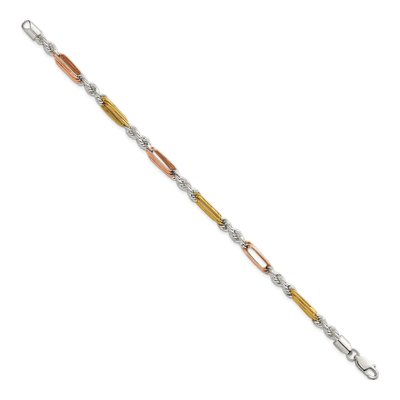 Sterling Silver 4.4mm Figaro Rope Chain Bracelet – view 3