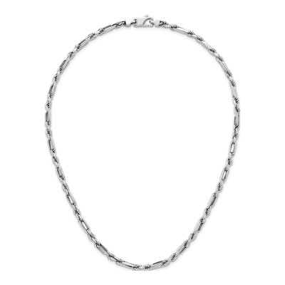 Sterling Silver 4.6mm Figaro Rope Chain – view 5