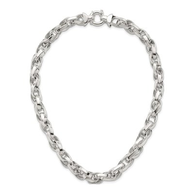 Sterling Silver 8.7mm Double Twisted Link Chain – view 5
