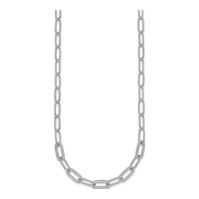 Sterling Silver 5.3mm Paperclip Chain – view 3