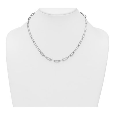 Sterling Silver 5.3mm Paperclip Chain – view 4