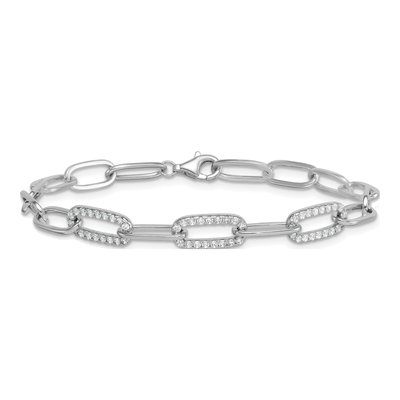 Sterling Silver 5.3mm Paperclip Chain Bracelet – view 4