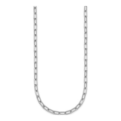 Sterling Silver 4.1mm Twisted Paperclip Link Chain – view 3