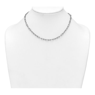 Sterling Silver 4.1mm Twisted Paperclip Link Chain – view 4