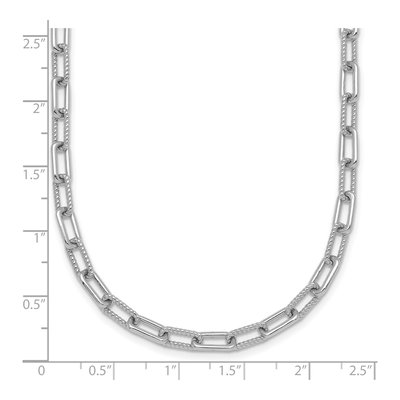 Sterling Silver 4.1mm Twisted Paperclip Link Chain – view 6