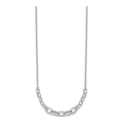 Sterling Silver 7.1mm Fancy Cable Graduated Link Chain – view 3