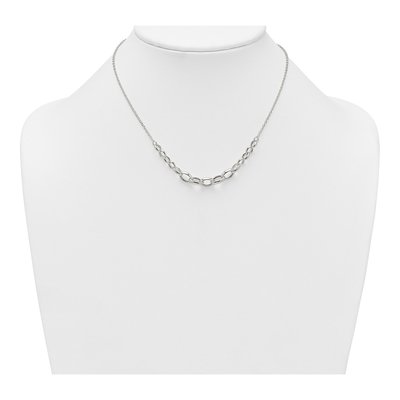 Sterling Silver 7.1mm Fancy Cable Graduated Link Chain – view 4