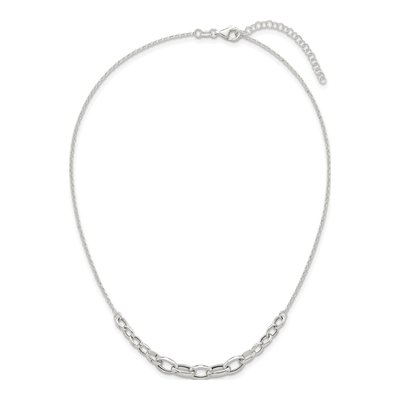 Sterling Silver 7.1mm Fancy Cable Graduated Link Chain – view 5