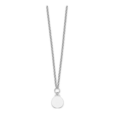 Sterling Silver 2.3mm Round Disc Link Chain – view 3