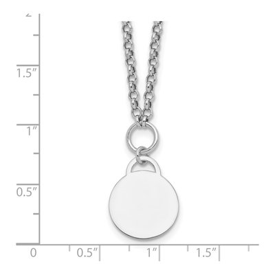 Sterling Silver 2.3mm Round Disc Link Chain – view 6