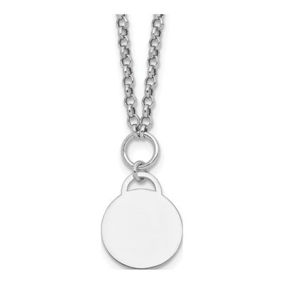 Sterling Silver 2.3mm Round Disc Link Chain
