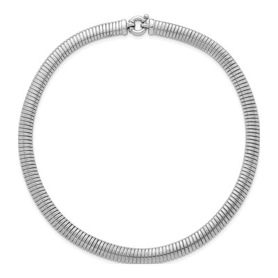 Sterling Silver Omega Necklace – view 4