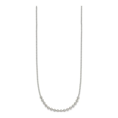Sterling Silver Beaded Necklace – view 3