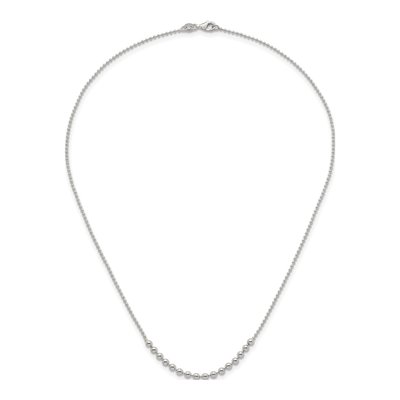 Sterling Silver Beaded Necklace – view 5