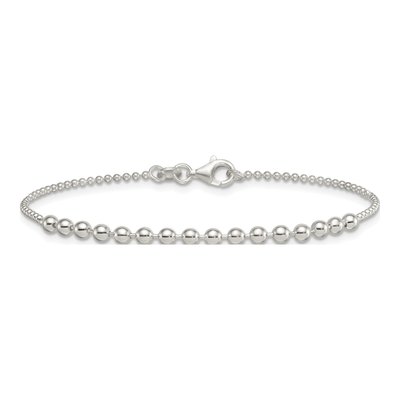 Sterling Silver Beaded Bracelet – view 4