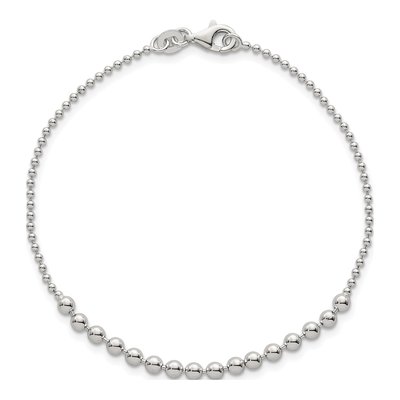 Sterling Silver Beaded Bracelet – view 5