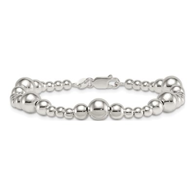 Sterling Silver Beaded Bracelet – view 4