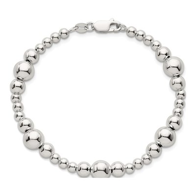 Sterling Silver Beaded Bracelet – view 5