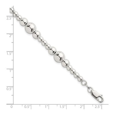 Sterling Silver Beaded Bracelet – view 6