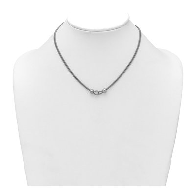 Sterling Silver Double Strand Mesh Necklace – view 4