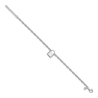 Sterling Silver Lock Bracelet – view 3