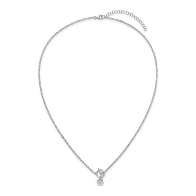 Sterling Silver Heart Paperclip Necklace – view 5