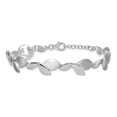 Sterling Silver Fancy Leaves Bracelet – view 4