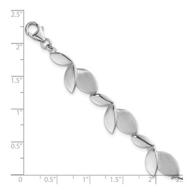 Sterling Silver Fancy Leaves Bracelet – view 6