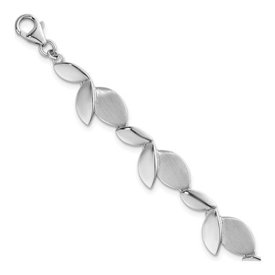 Sterling Silver Fancy Leaves Bracelet