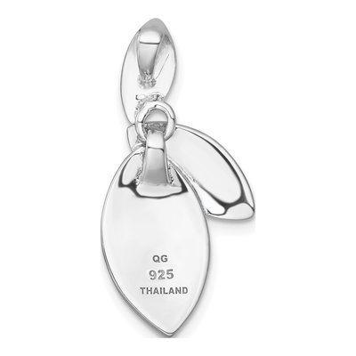 Sterling Silver Leaf Slide Pendant – view 4